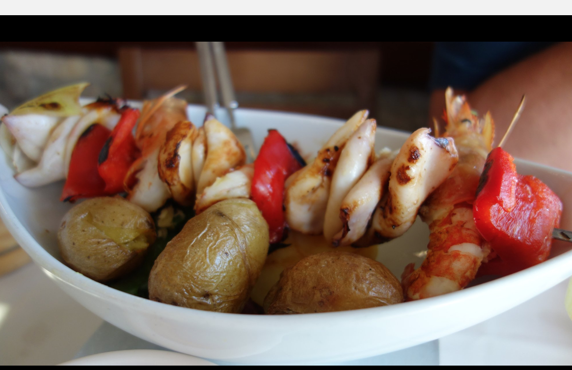Brochettes de calamars
