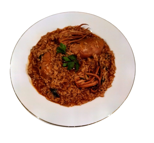 Riz aux calamars à la portugaise